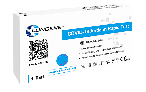 Clungene COVID-19 Antigen Selbsttest - Nasenabstrich - Verpackung mit 1 Stück