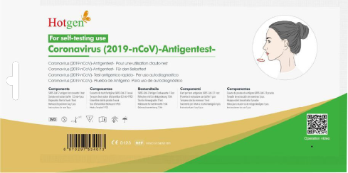 Hotgen Covid-19 Antigen Selbsttest - Packung mit 1 Stück