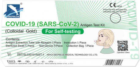 Deepblue Covid-19 Antigen Selbsttest Kit - 5er-Pack